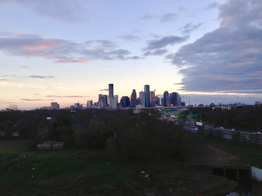 Houston skyline from Raven Tower