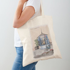 Tel Aviv Kiosk Cotton Tote Bag