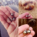 Suzi's Tahitian pearl earrings