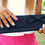 Thumbnail: Denim Bow Wristlet