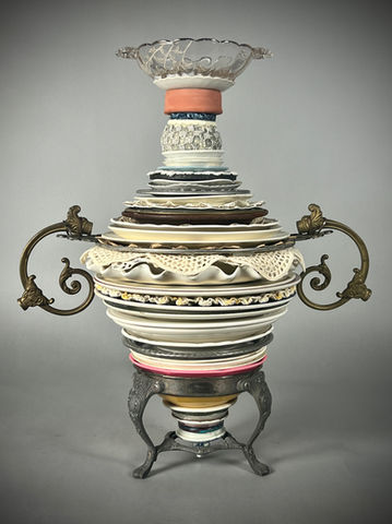 Anniversary Cup, 2025
Collected stacked objects, threaded rod