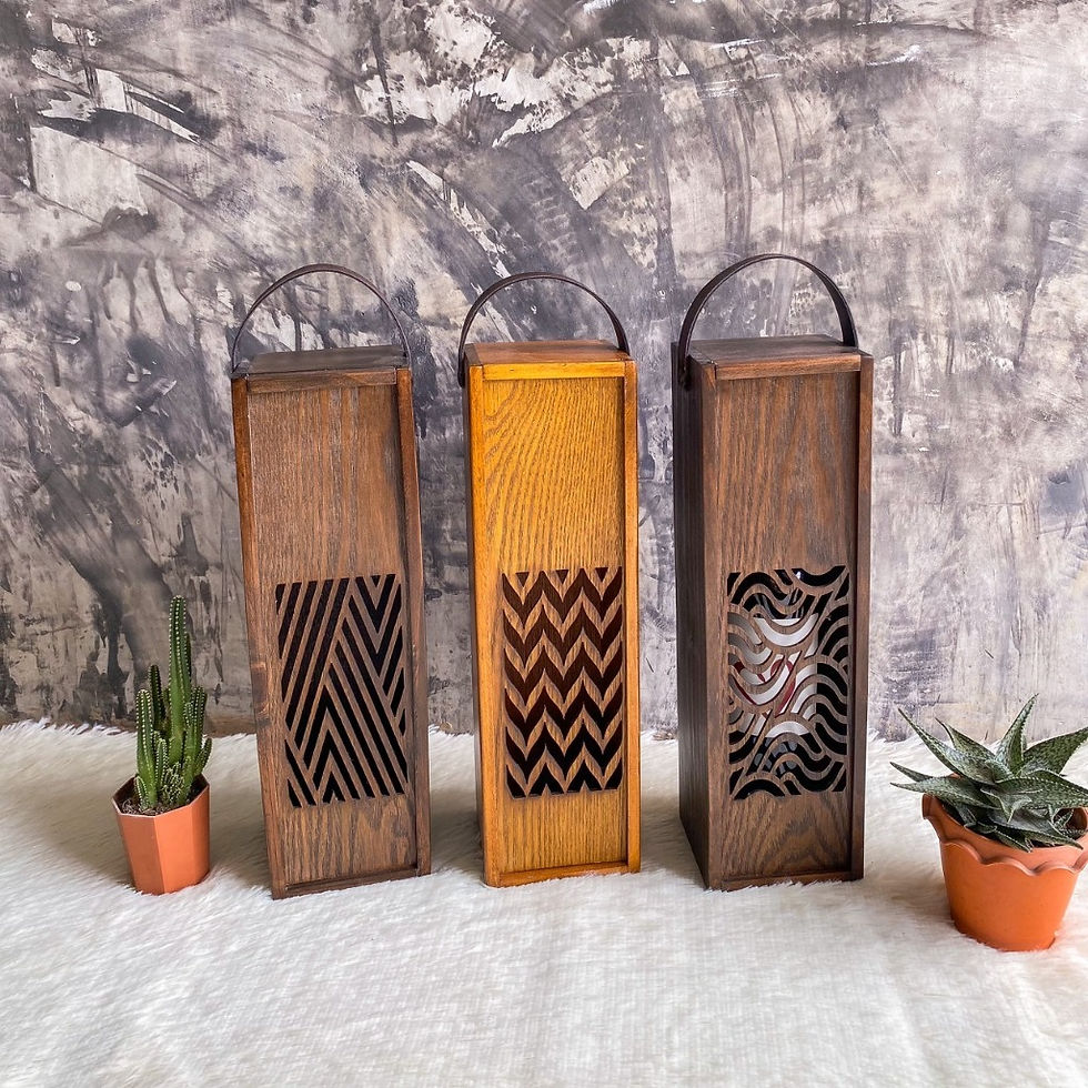 Thumbnail: กล่องไวน์ ฝาเลเซอร์ (Wine box)