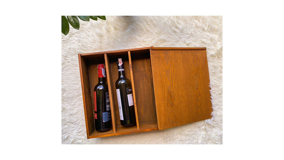 Thumbnail: Three bottles wine box (teak)