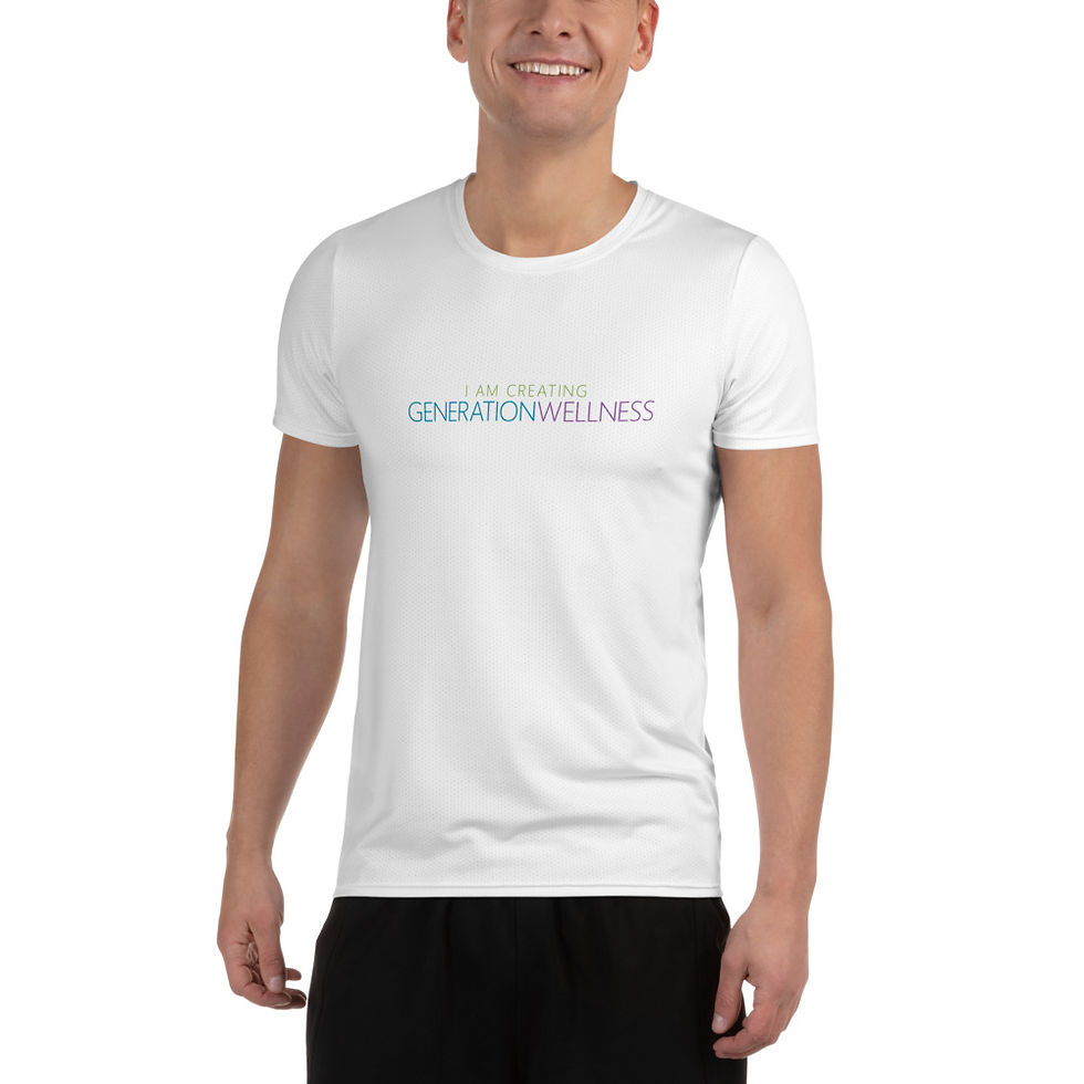Thumbnail: #GENERATIONWELLNESS Men's Athletic T-shirt