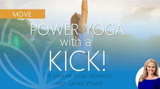15 Minute Power Yoga with a Kick