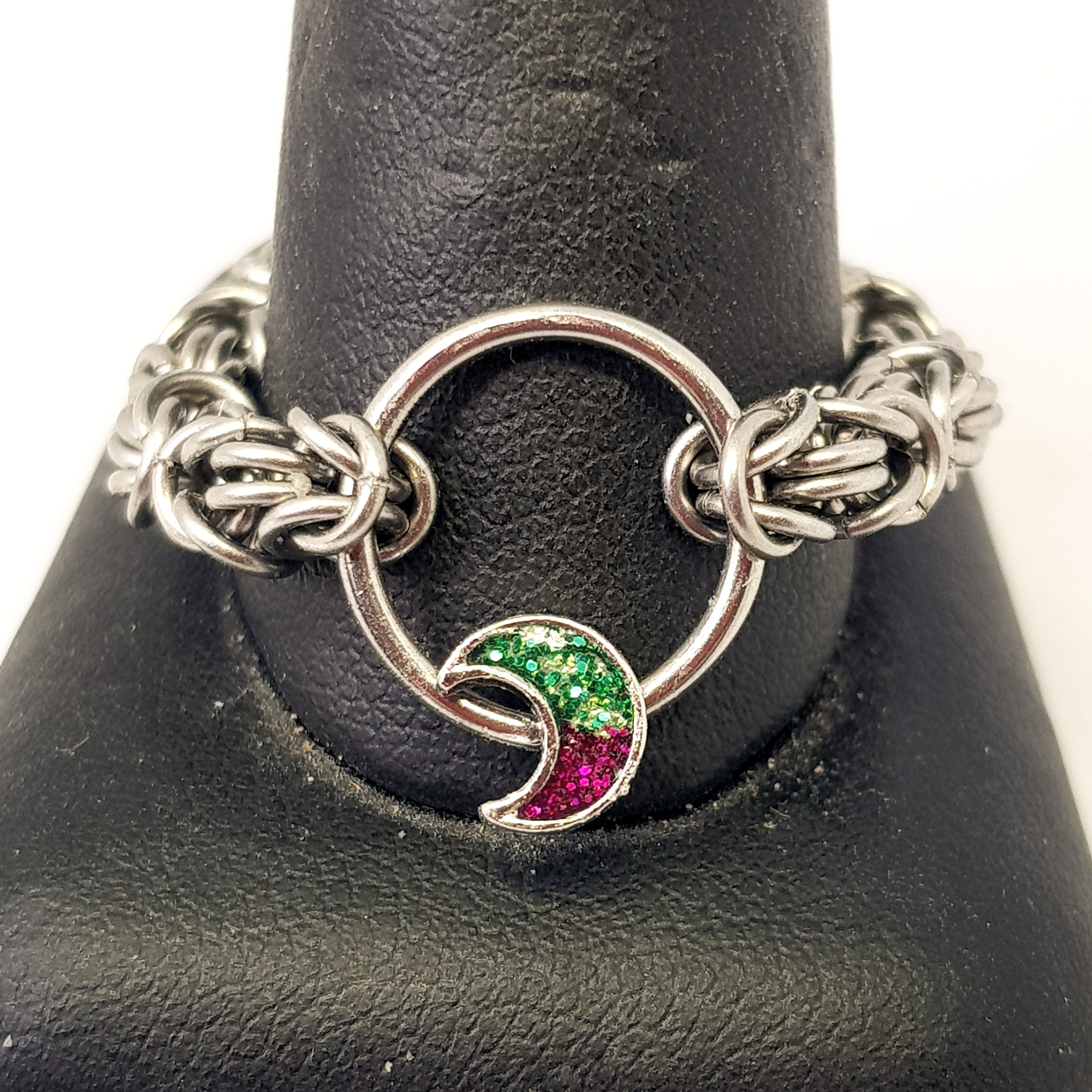 Crescent Moon Stainless Steel Ring