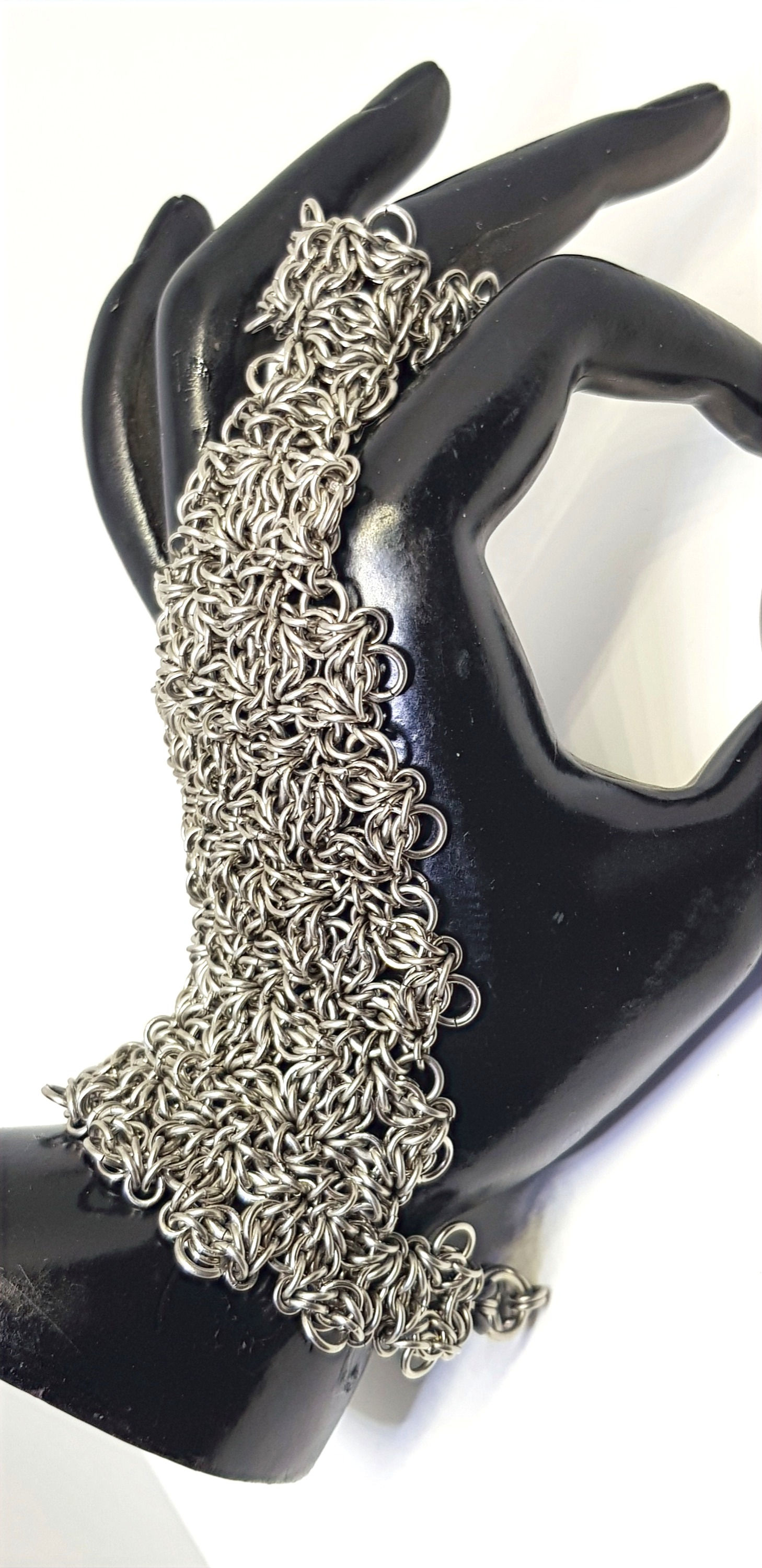 A Pair of Celtic Labyrinth Handflower Bracelets