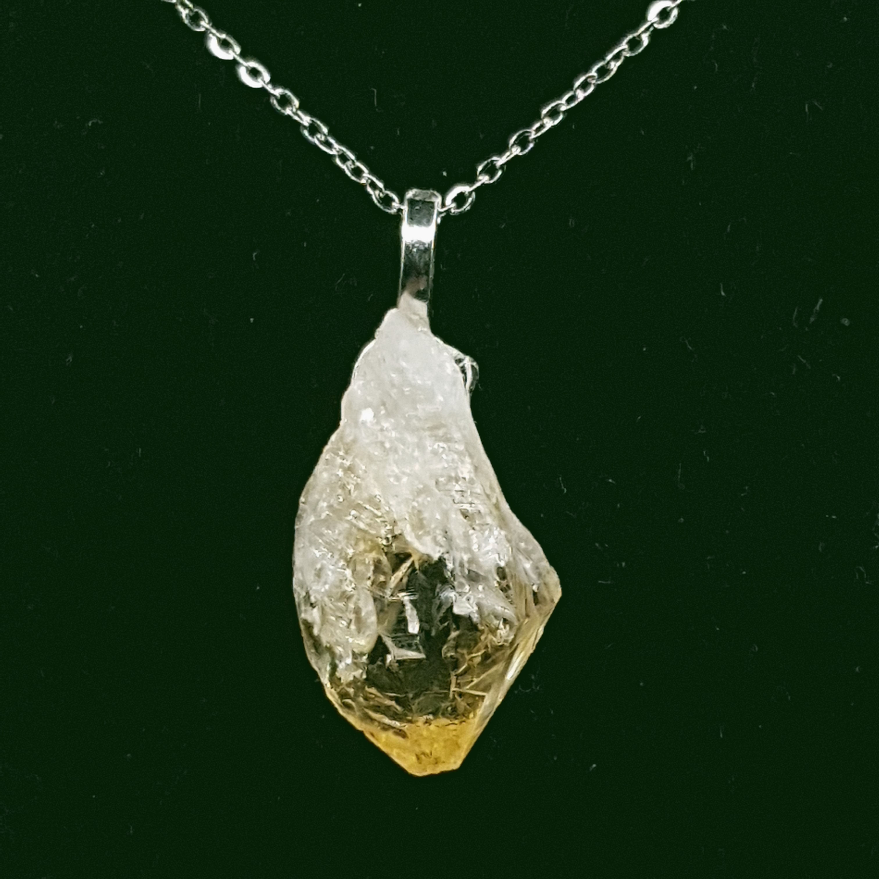 Raw Citrine Pendant
