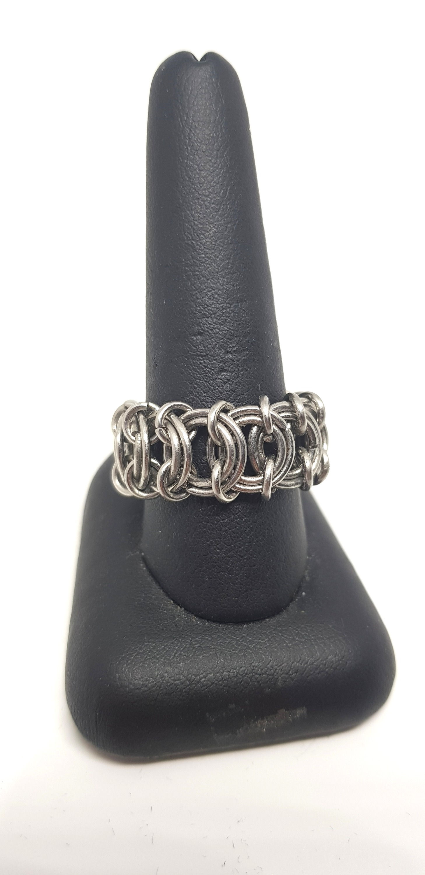 Vertebrae Weave Stainless Steel Ring