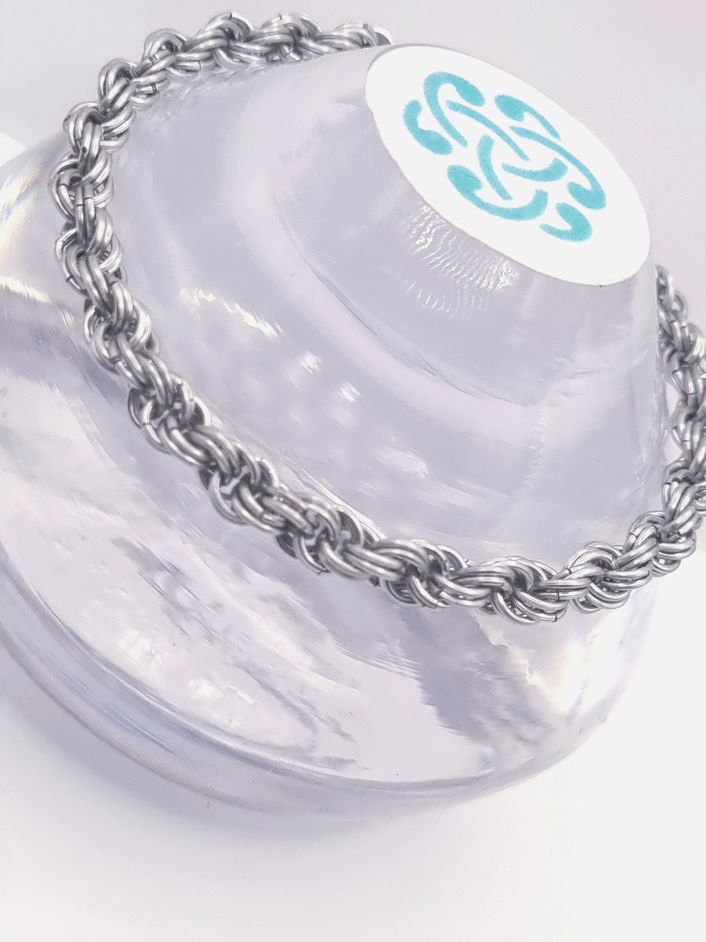 Spiral 8:2 Weave Micro Chainmaille Bracelet