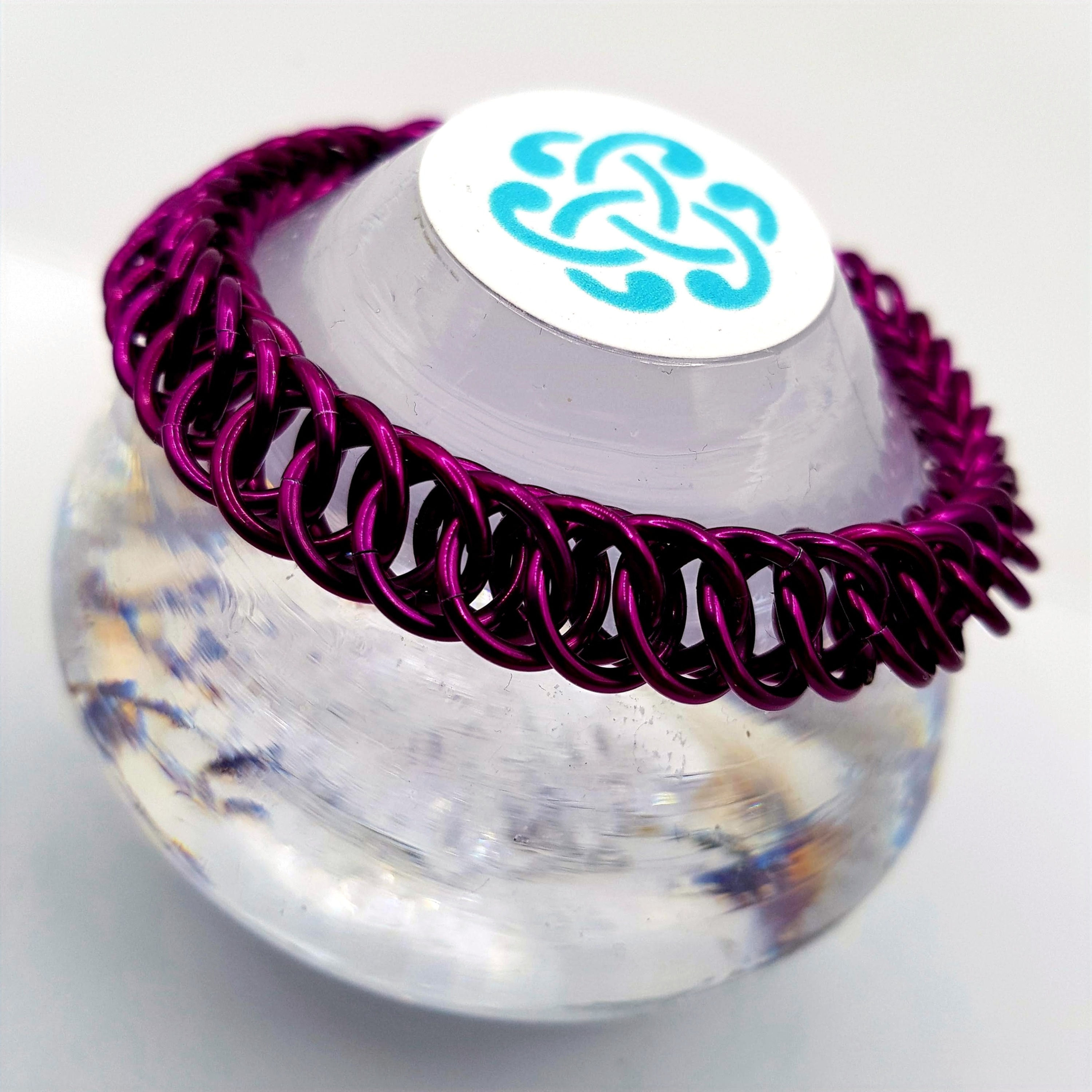 Orchid HP 4:1 Chainmaille Bracelet