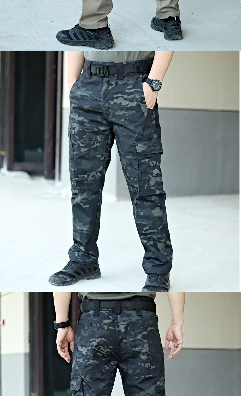 Thumbnail: New Tactical Work Pants Men Outdoor Cargo Trousers Multi-pocket Waterproof Pant 