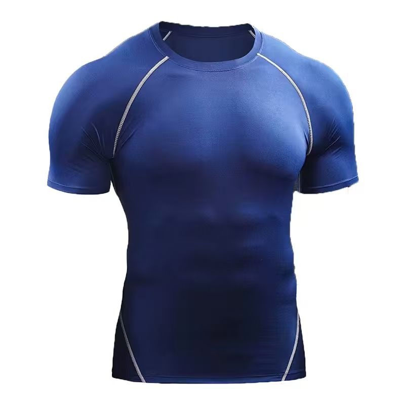 Thumbnail: Fitness clothes men's outdoor sports quick drying short sleeved t-shirt training