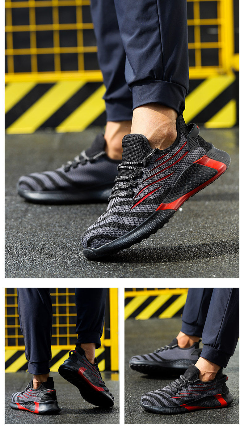Thumbnail: Men Work Safety Shoes Anti-puncture Working Sneakers Male Indestructible Work Sh