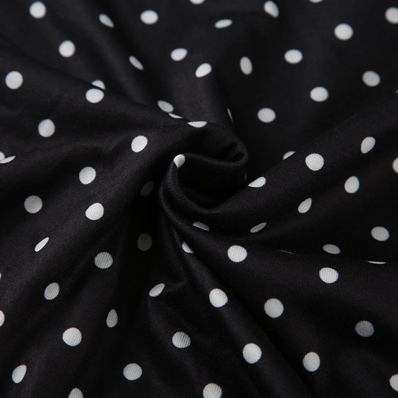 Thumbnail: SUCHCUTE Sexy Polka Dot Print Halter Dress For Women Elegant Party Slim Backless