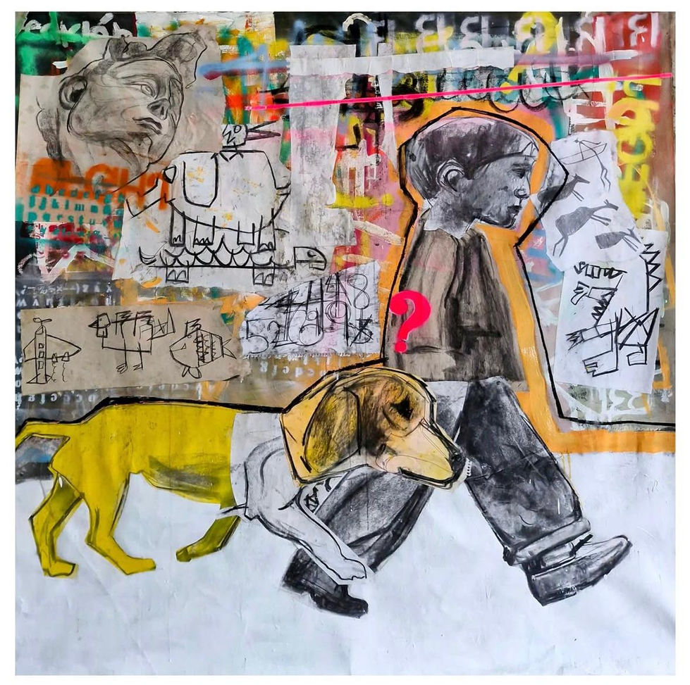 Zagüate 2025 - 150x150 cm - mixed technique