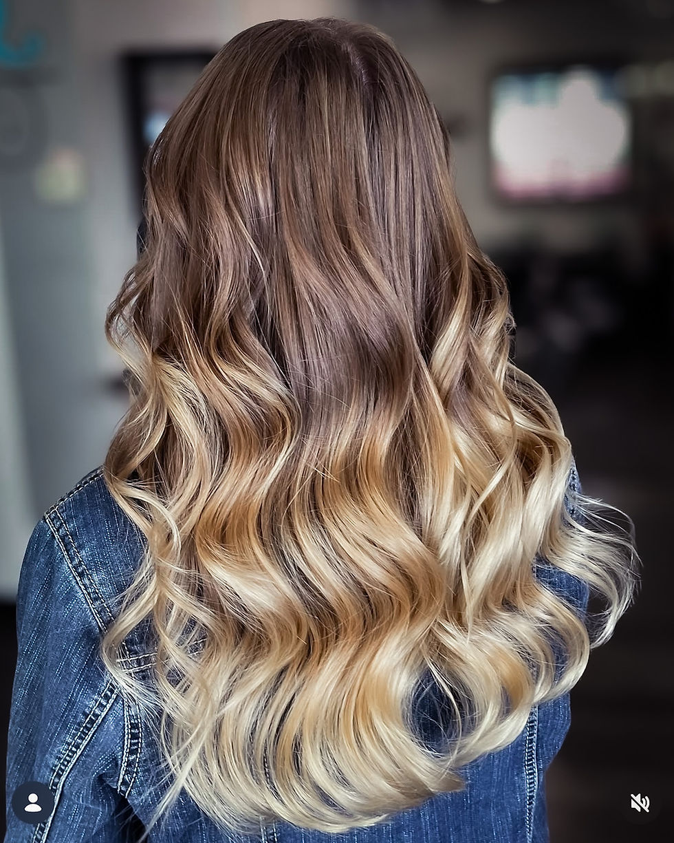 Lived-in blonde balayage in Denver at Fleur Salon