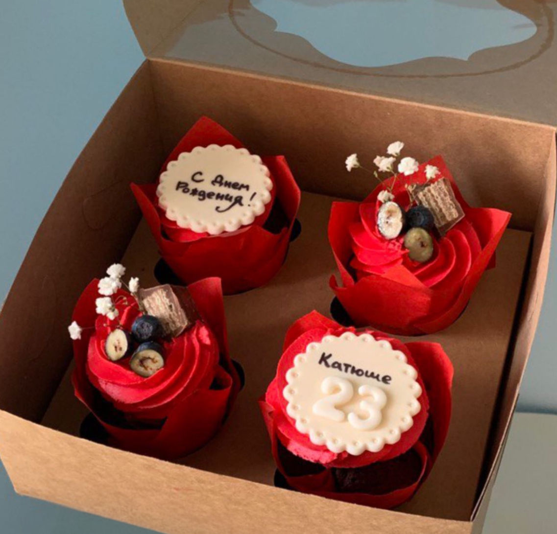 Набор капкейков 4 шт