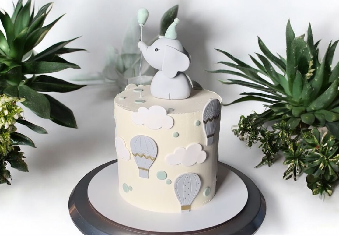 Детский торт с слоником