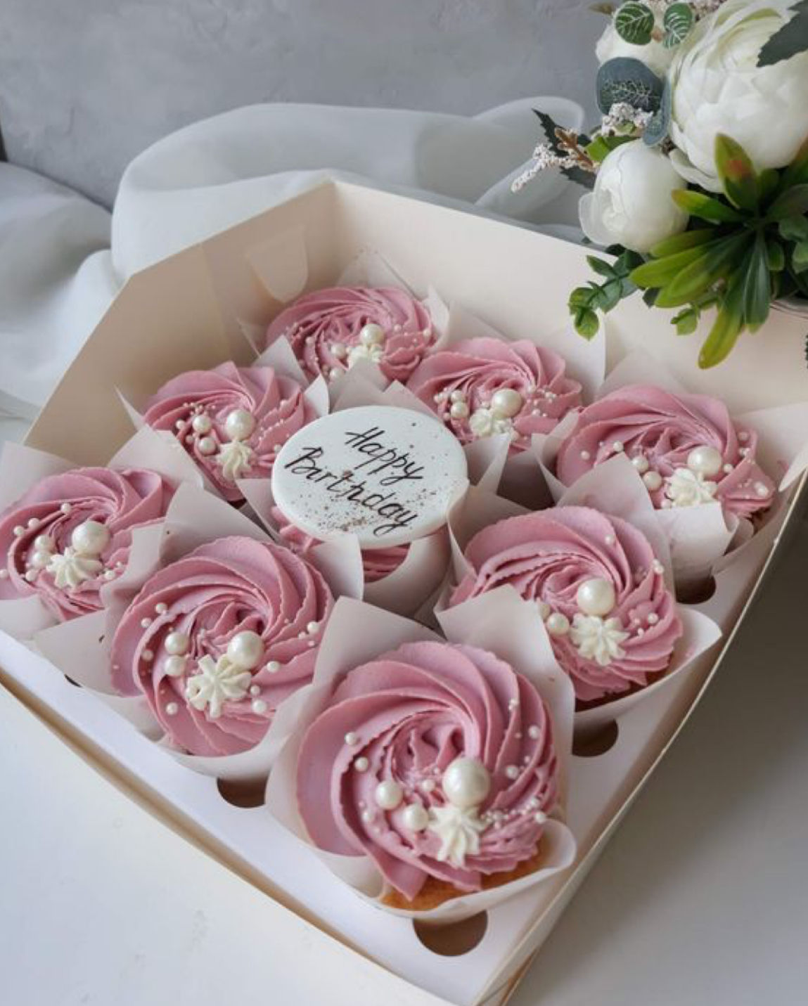 Капкейки для девушки. 9 шт