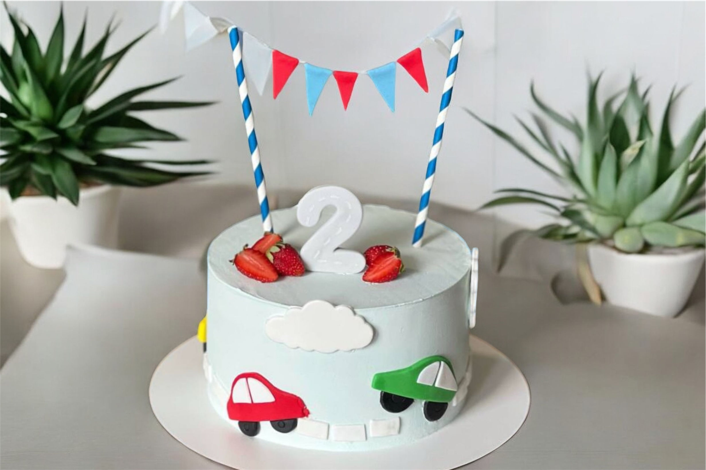 Торт с машинками для мальчика