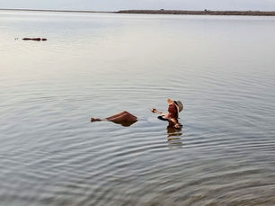 Two free beaches in the Dead Sea