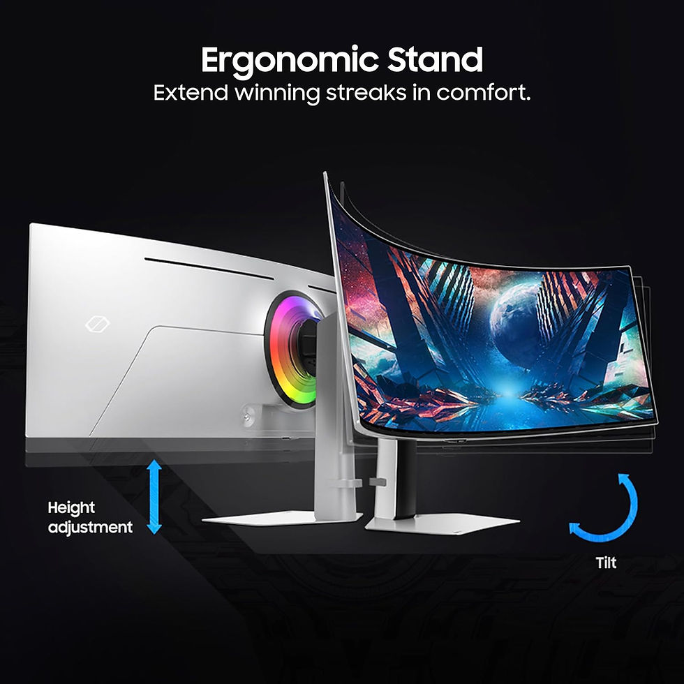 Thumbnail: SAMSUNG ODYSSEY OLED G9 49-INCH GAMING MONITOR (LS49CG930SWXXL, SILVER)