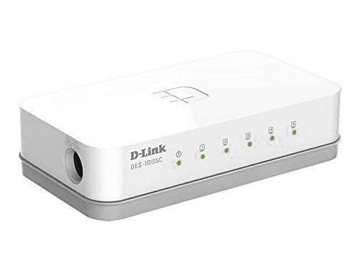 Thumbnail: D-LINK DES-1005C 5-PORT 10/100 MBPS UNMANAGED SWITCH (WHITE)