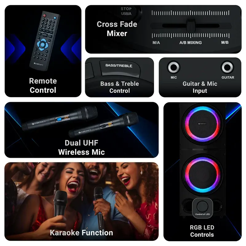 Thumbnail: ZEBRONICS KNOCK PARTY DJ SPEAKER (ZEB-WSPK 3)