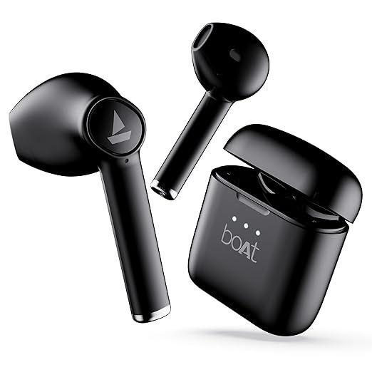 BOAT AIRDOPES 131 EAR EARBUDS WITH MIC (ACTIVE BLACK)