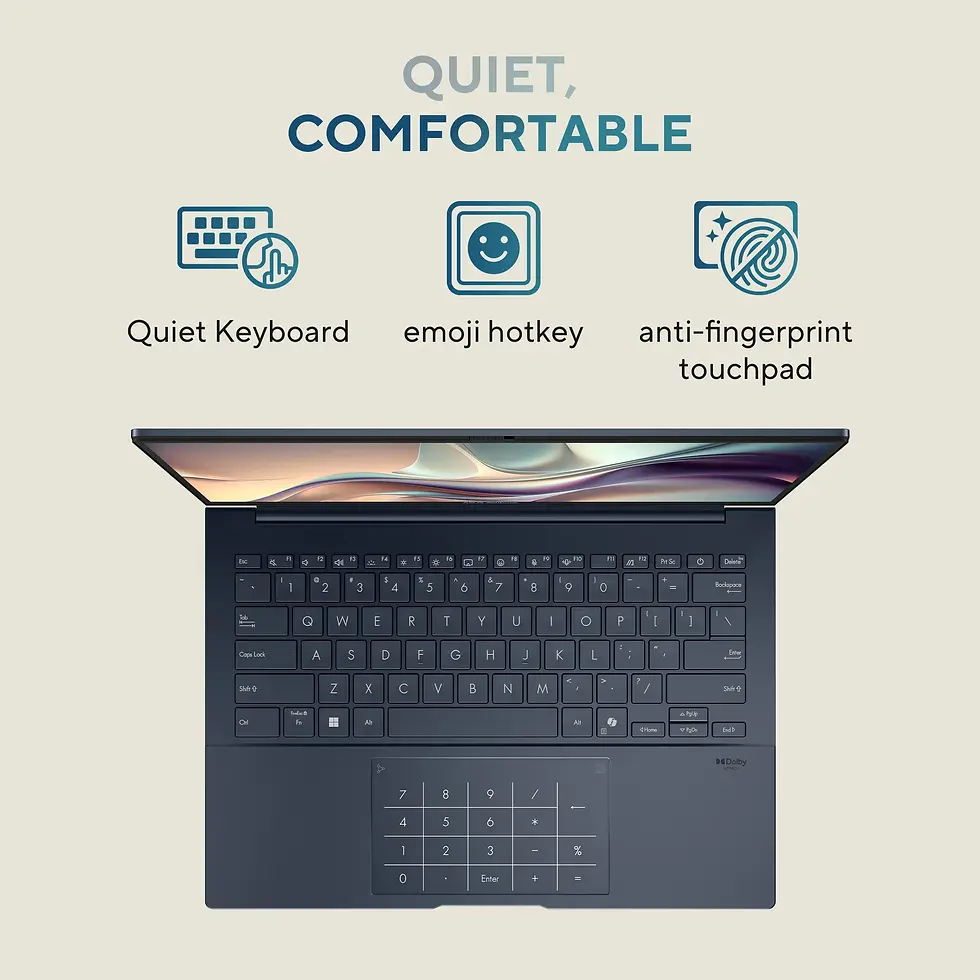 Thumbnail: ASUS ZENBOOK 14 OLED UX3405CA-PZ163WS INTEL®CORE™ ULTRA 7 255H LPDDR5 32GB 1TB