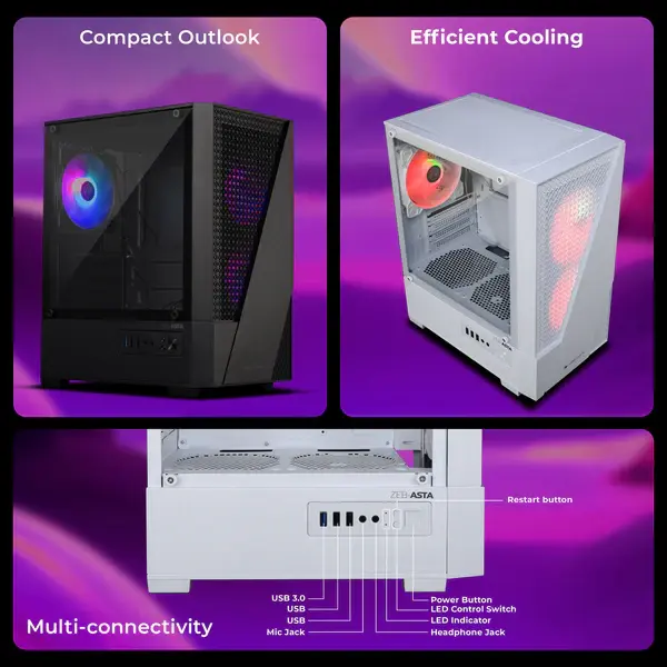 Thumbnail: ZEBRONICS RGB CABINATE ASTA