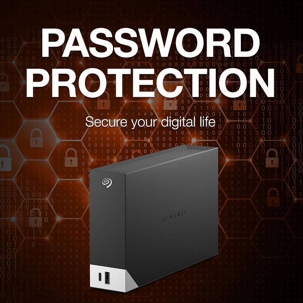 Thumbnail: SEAGATE ONE TOUCH 8TB BLACK EXTERNAL HARD DRIVE