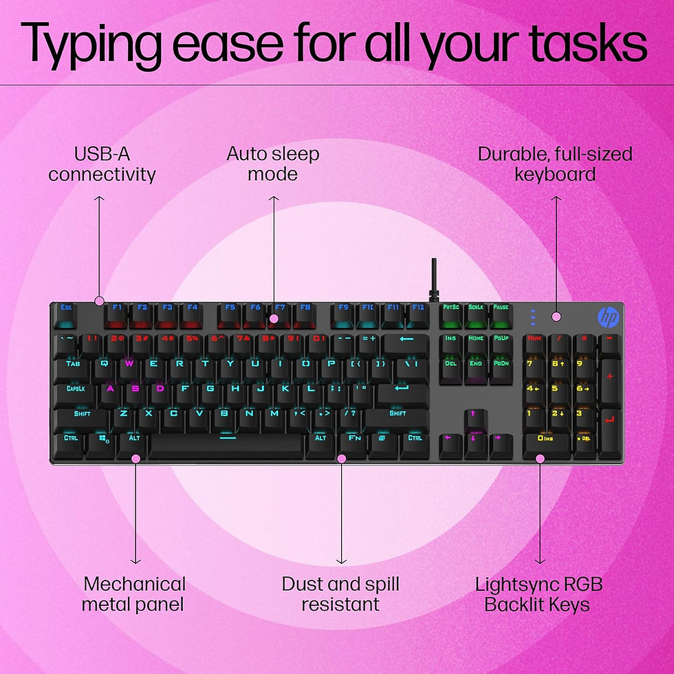 Thumbnail: HP GK400F MECHANICAL USB GAMING KEYBOARD