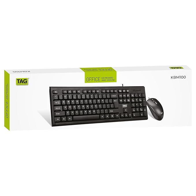 TAG GAMERZ KBM100 USB WIRED KEYBOARD AND MOUSE COMBO SET