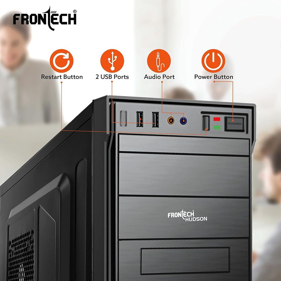 Thumbnail: FRONTECH HUDSON PREMIUM SILVER SERIES CABINET (FT 4301, BLACK)