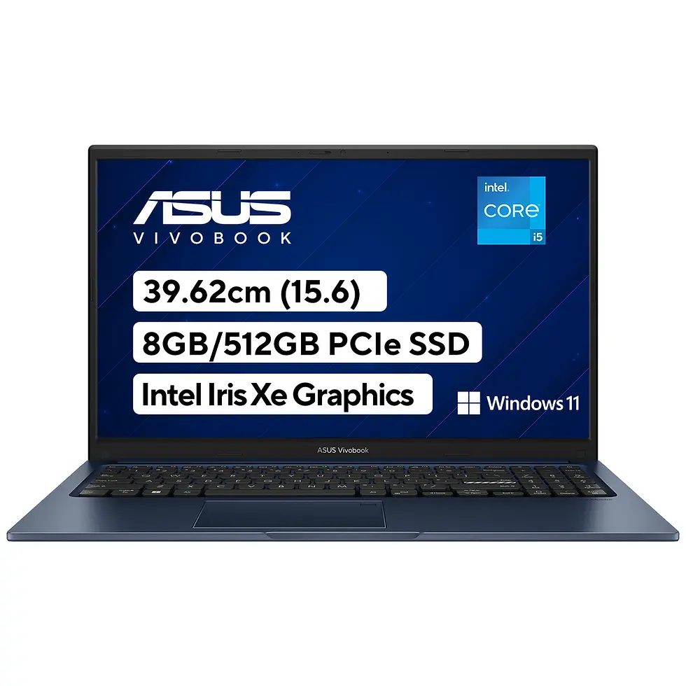 ASUS VIVOBOOK 15 X1504VA-NJ523WS INTEL®CORE™ I5-1335U 8GB (4*2) DDR4 512GB SSD