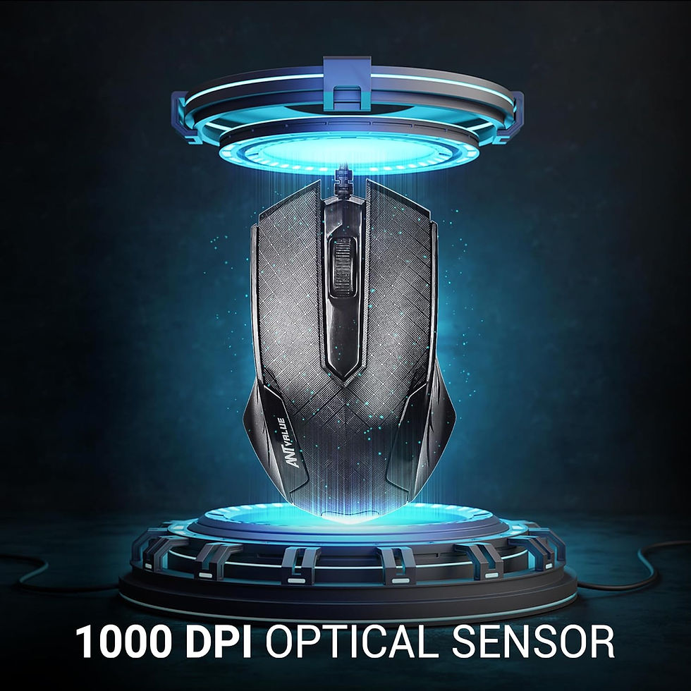 Thumbnail: ANT VALUE OM100 WIRED OPTICAL MOUSE