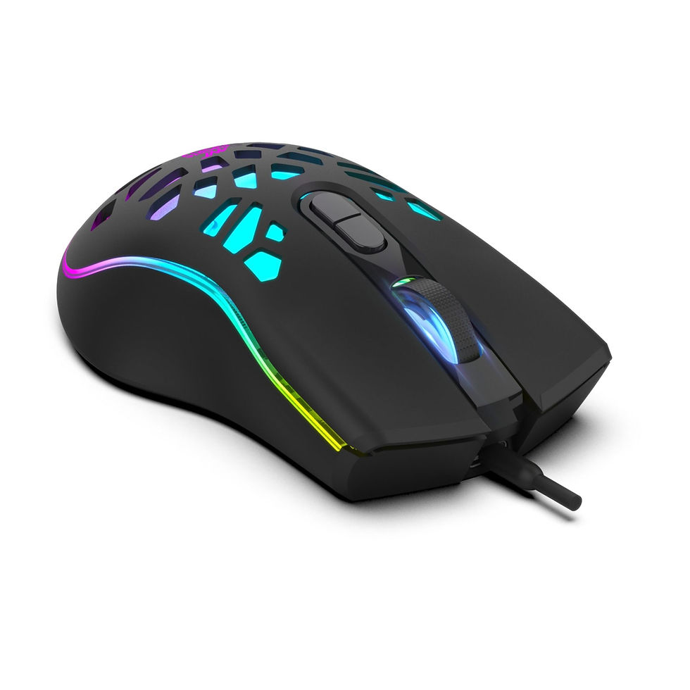 Thumbnail: ANT ESPORTS GM80 3600DPI WIRED OPTICAL GAMING MOUSE BLACK