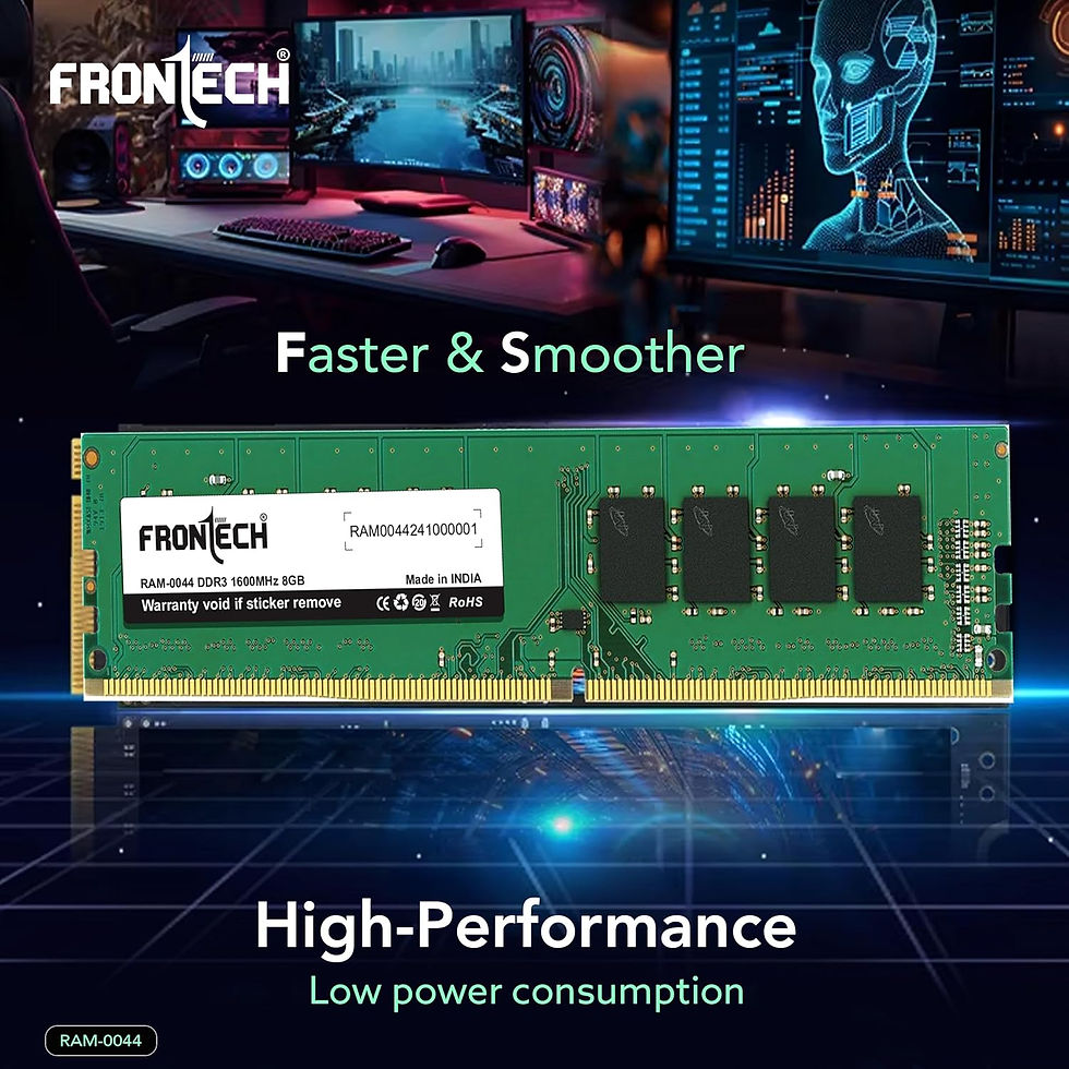 Thumbnail: FRONTECH 8GB DDR3 1600MHZ DESKTOP RAM MEMORY (RAM-0044)