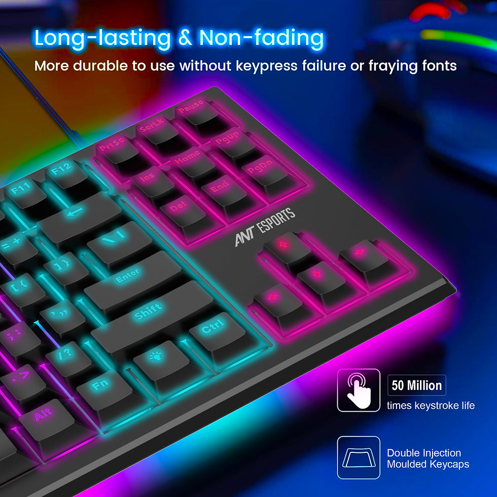 Thumbnail: ANT ESPORTS MK1800 TKL MECHANICAL WIRED GAMING KEYBOARD