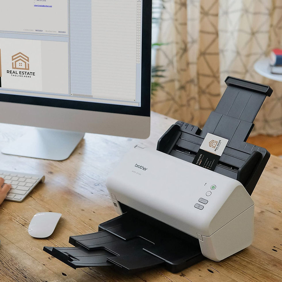 Thumbnail: BROTHER ADS-3100 HIGH-SPEED DESKTOP SCANNER (WHITE)