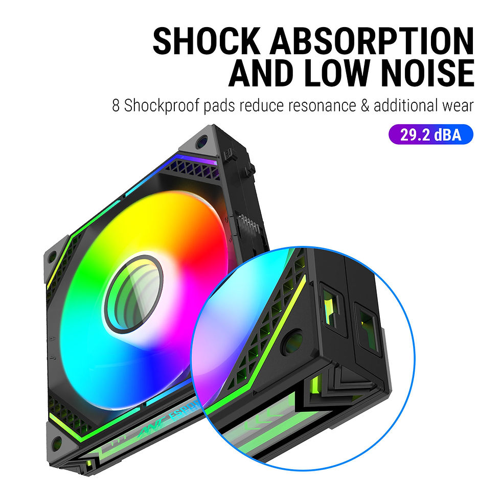 Thumbnail: ANT ESPORTS INFINITY FLOW 3X120MM ARGB BLACK CASE FAN KIT
