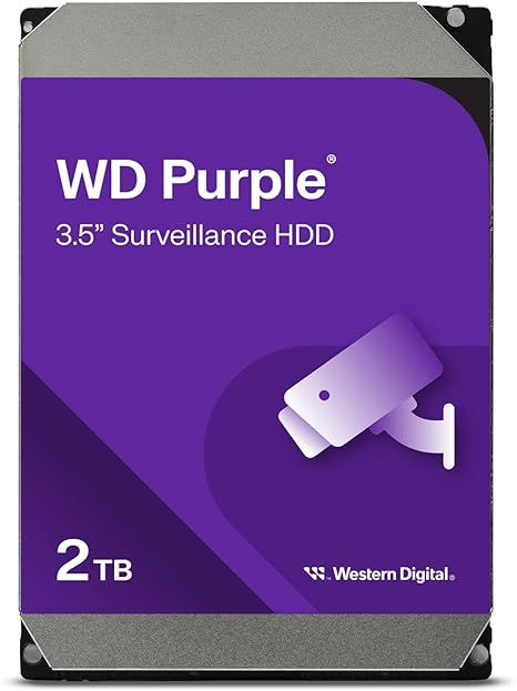 WESTERN DIGITAL PURPLE 2TB 5400 RPM SURVEILLANCE INTERNAL HARD DRIVE (WD23PURZ)