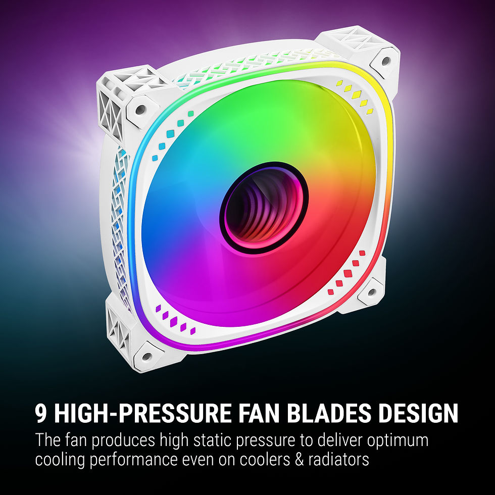 Thumbnail: ANT ESPORTS SPECTRAFLOW 3X120MM ARGB WHITE CASE FAN KIT