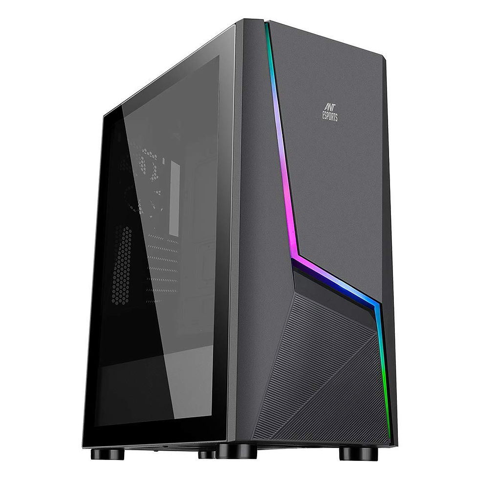 ANT ESPORTS ICE-130AG MID TOWER ATX, M-ATX, ITX BLACK CABINET