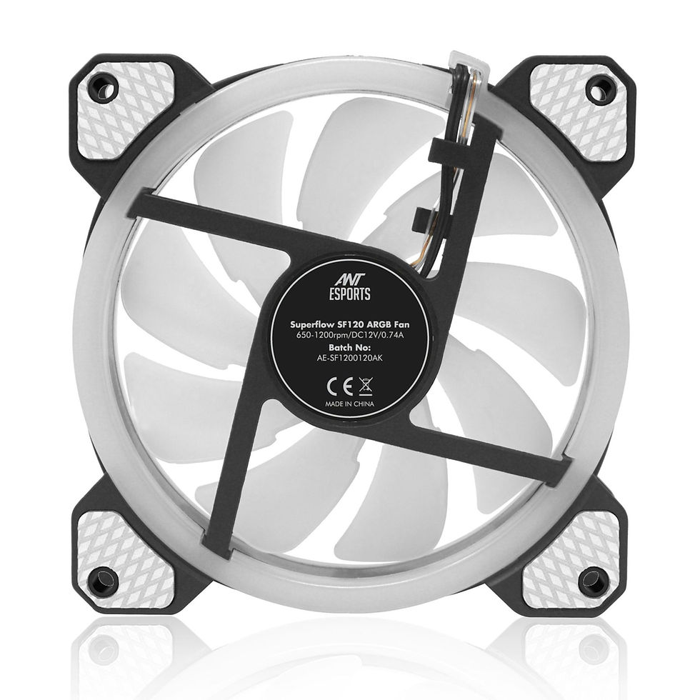 Thumbnail: ANT ESPORTS SUPERFLOW V2 120MM ARGB BLACK CASE FAN