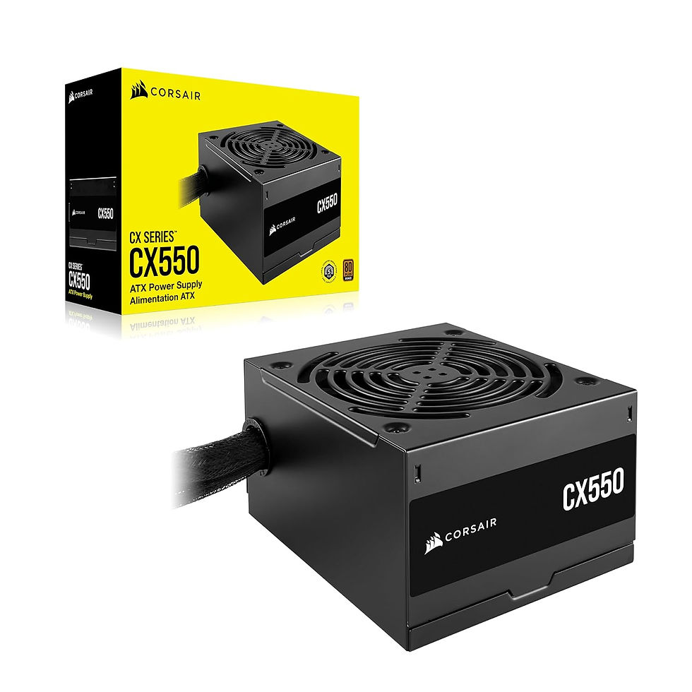 CORSAIR CX SERIES CX550 80 PLUS BRONZE ATX POWER SUPPLY (BLACK)