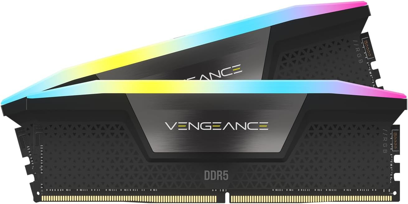 CORSAIR VENGEANCE RGB GREY 16GB 6000MHZ CL38 DDR5 DESKTOP RAM