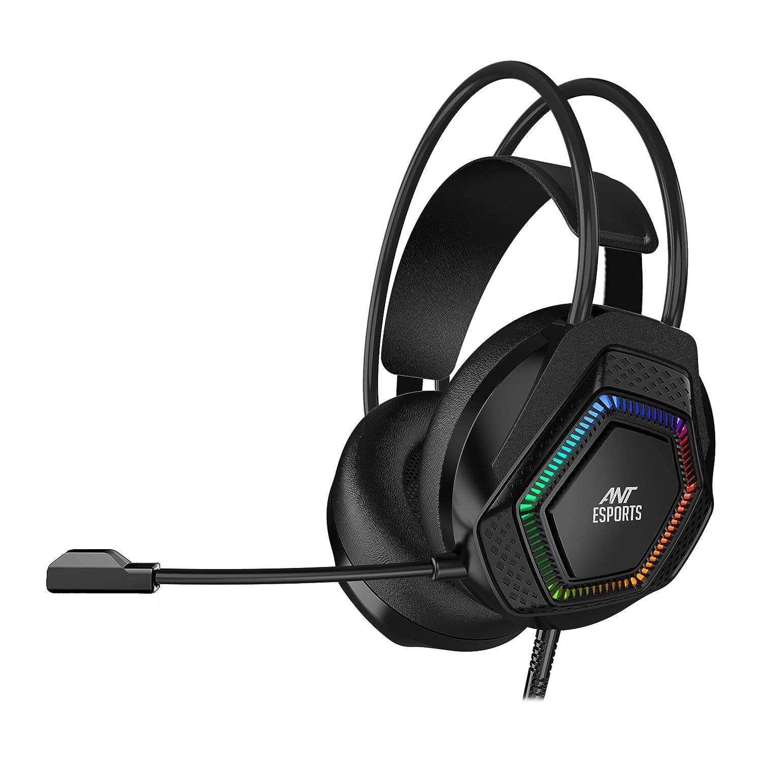 ANT ESPORTS H560 WIRED RGB GAMING HEADSET BLACK 40MM